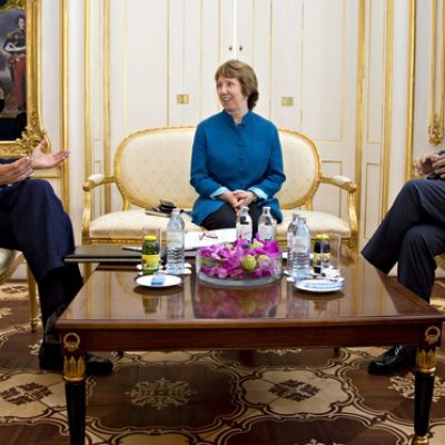 John Kery, Catherine Ashton and Mohammad Javad Zarif