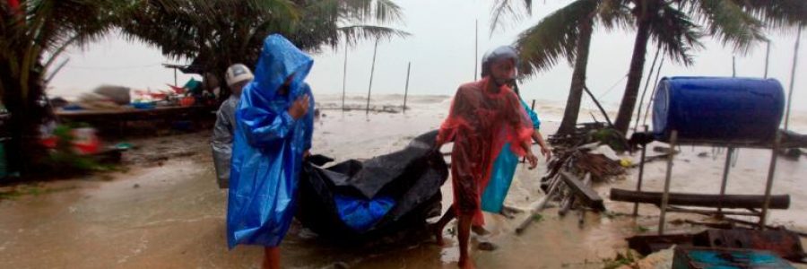 La tormenta tropical Pabuk golpea a Tailandia varando a miles de personas La tormenta tropical Pabuk golpea a Tailandia varando a miles de personas